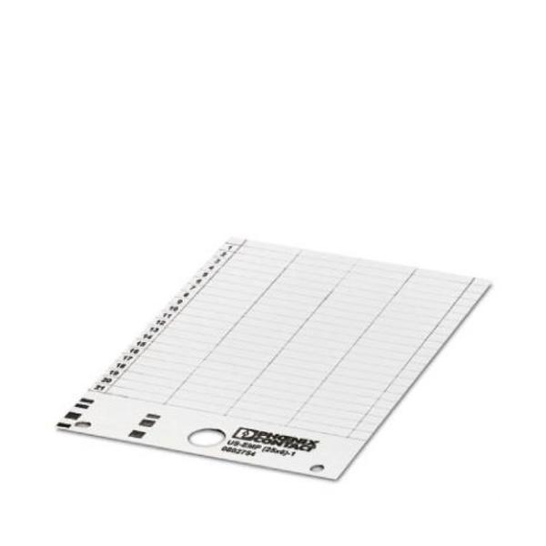 RTULO PARA ENCAJAR TARJETA US-EMP (25X6)-1 EN BLANCO