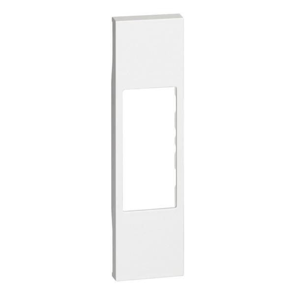 PLACA FRONTAL LIVING NOW 1 MDULO PARA RJ45 Y ADAPTADORES KEYSTONE, BLANCO