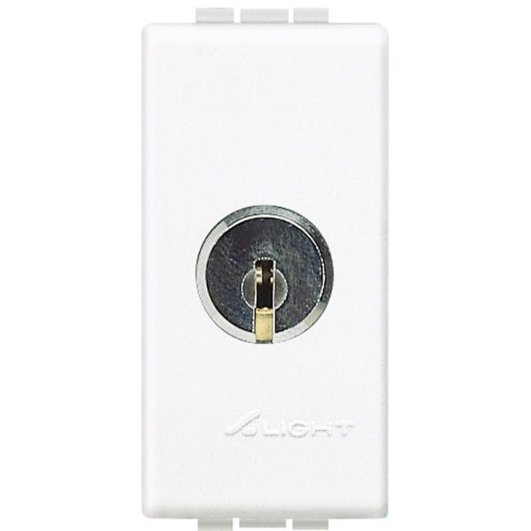 Interruptor bipolar con llave Livinglight - llaves diferentes - 1mod - Blanco