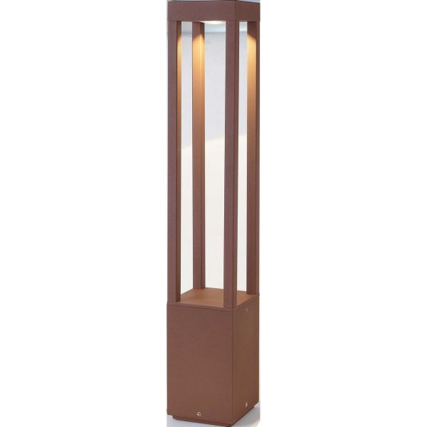 BALIZA AGRA 1 LED 5W 650mm ALUMINIO MARRN