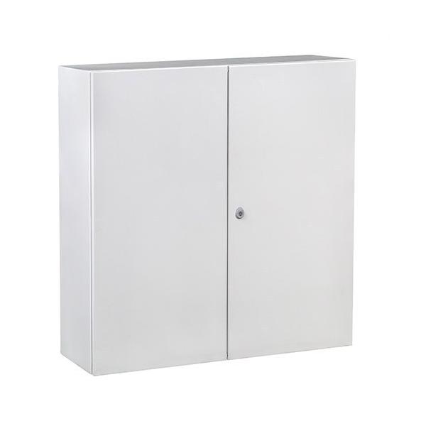 ARMARIO MURAL IP55 ACERO LAMINADO 1200x1000x300 PUERTA OPACA DOBLE CON PLACA