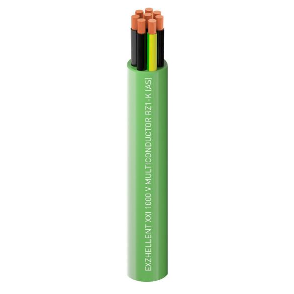 CABLE EXZHELLENT 1000V CONTROL 0,6/1kV 6G2,5 VERDE