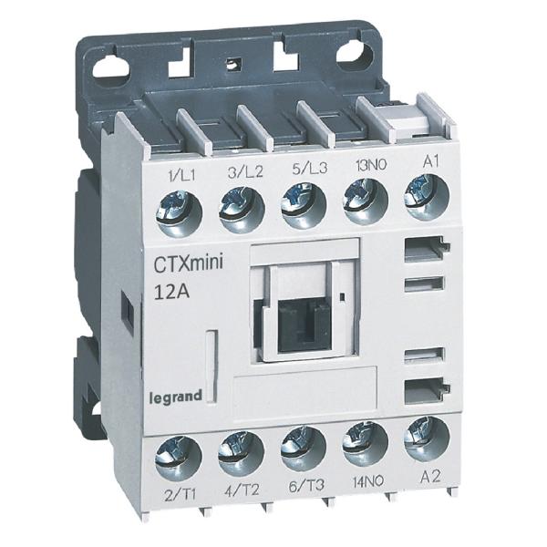 Minicontactor CTX³ 3P 12A + contacto auxiliar 1NA - 230V~