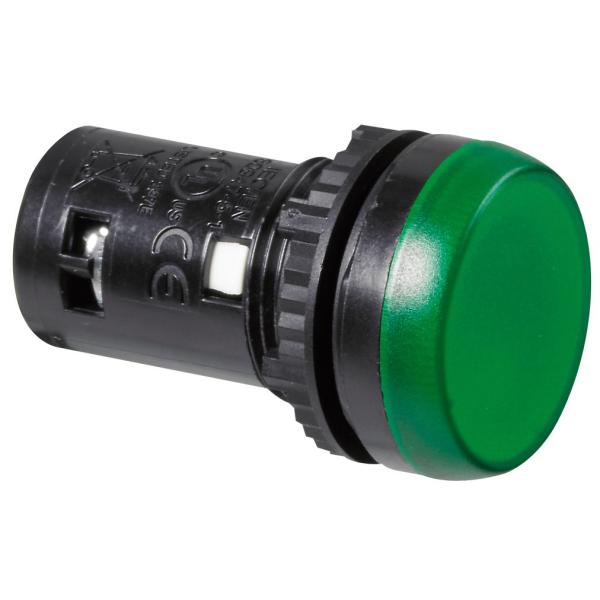 VISOR MONOBLOC LED 24V VERDE