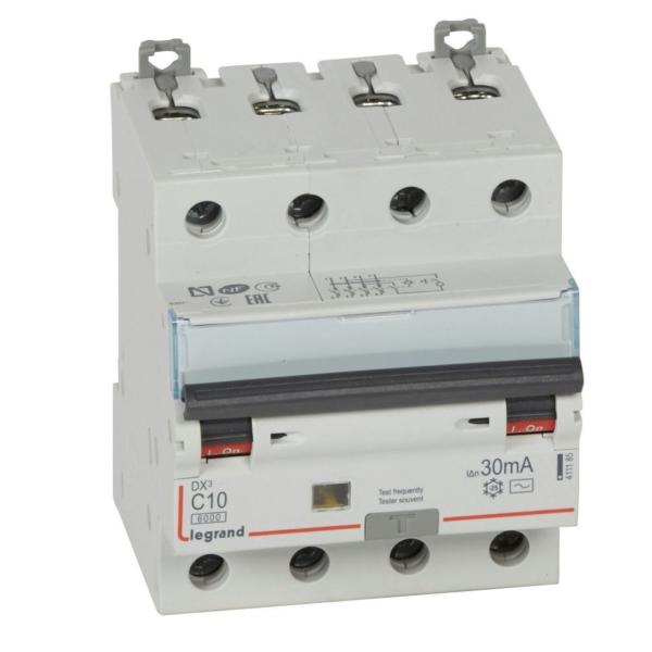 MAGNETOTRMICO DIFERENCIAL DX3 4P 30mA C10