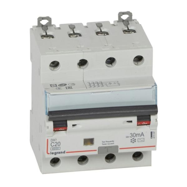 MAGNETOTRMICO DIFERENCIAL DX3 4P 30mA C20