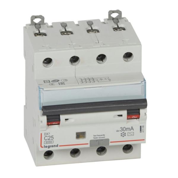 MAGNETOTRMICO DIFERENCIAL DX3 4P 30mA C25