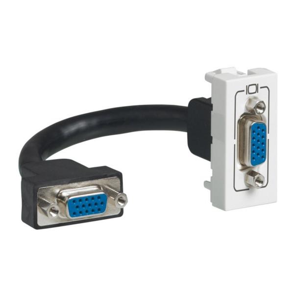 CONECTOR MOSAIC HD15 1 MDULO BLANCO