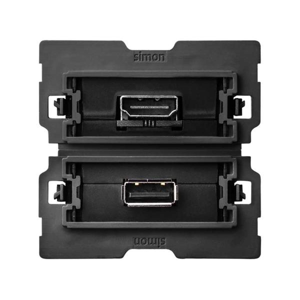 Conector HDMI V1.4 + conector USB 2.0 tipo A Simon 100