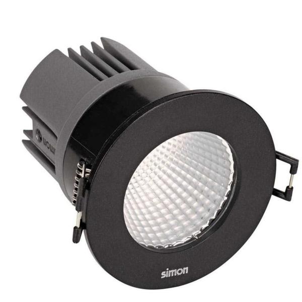 DOWNLIGHT SIMON 703.25 2700K PTICA WIDE FLOOD IP65 NEGRO