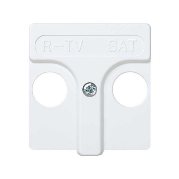 TAPA TOMA SEAL R-TV SIMON 27 BLANCO NIEVE