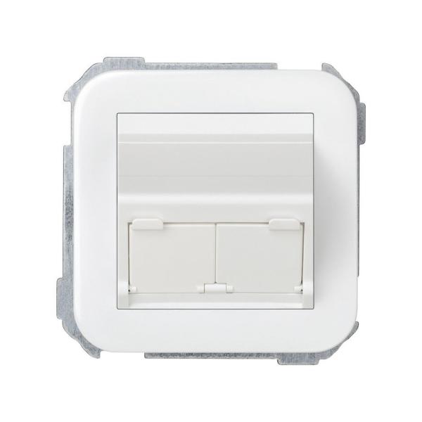 BASE ADAPTADORA SIMON 31 PARA CONEXIONES INFORMÁTICAS BLANCO NIEVE