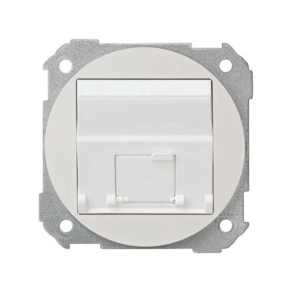 BASE ADAPTADORA SIMON 88 PARA CONEXIONES INFORMTICAS BLANCO NIEVE