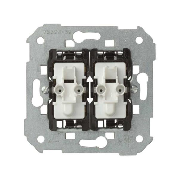 GRUPO SIMON 75 DE 2 PULSADORES PARA CONMUTADOR LUMINOSO 10A 250V