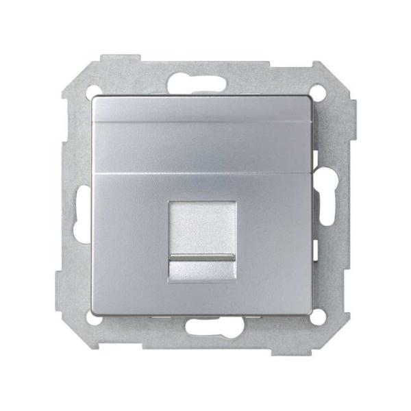 TAPA INFORMTICA SIMON 82 RJ45 UNIVERSAL ALUMINIO MATE