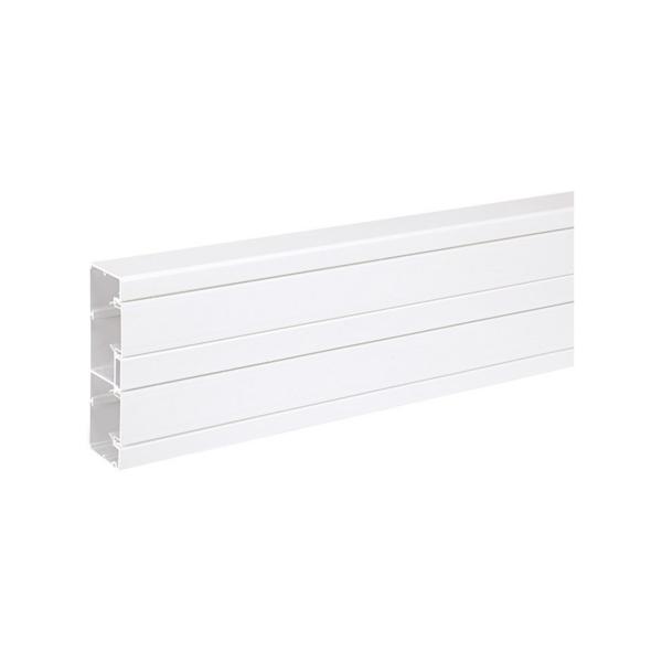 CANAL SIMON CANALIZACIN 160x55mm CON 2 COMPARTIMENTOS PVC BLANCO NIEVE