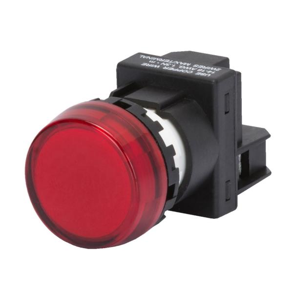 SEALIZADOR LUMINOSO DE ALIMENTACIN DIRECTA 230V LMPARA DE CASQUILLO BA95 ROJO