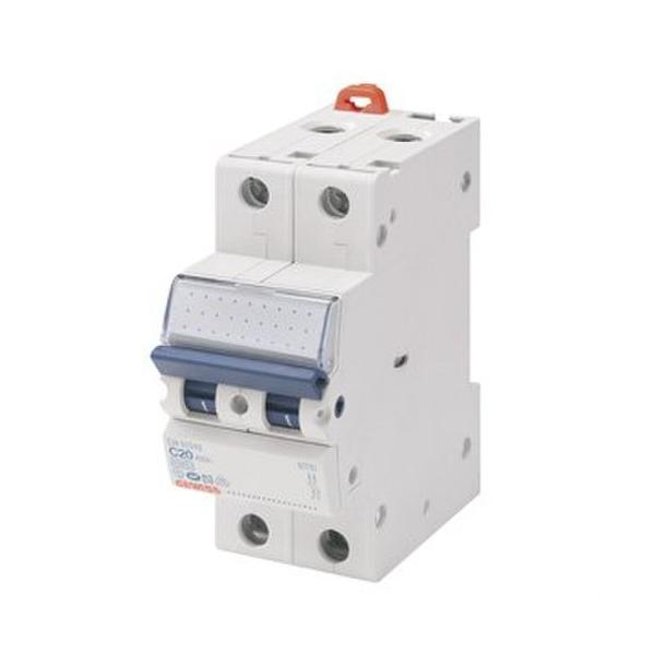 INTERRUPTOR MAGNETOTRMICO MT6 2P C10 6000A/6kA CON 2 MDULOS