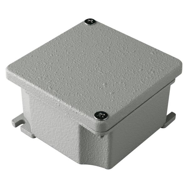 CAJA DE DERIVACIN ALUMINIO INYECTADO 91x91x57mm GRIS METALIZADO IP66