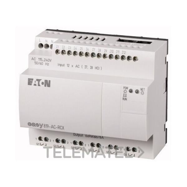 MÓDULO CONTROL EASY819-AC-RCX CON 12 ENTRADAS DIGITALES 110-230V AC