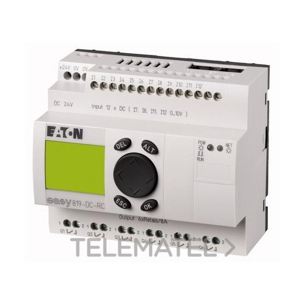 MÓDULO CONTROL EASY819-DC-RC CON 12 ENTRADAS DIGITALES 24V DC