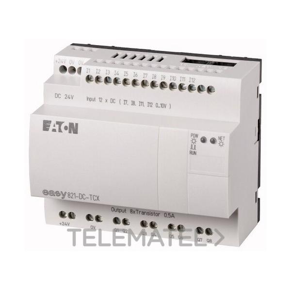 MÓDULO CONTROL EASY821-DC-TCX CON 12 ENTRADAS DIGITALES 24V DC