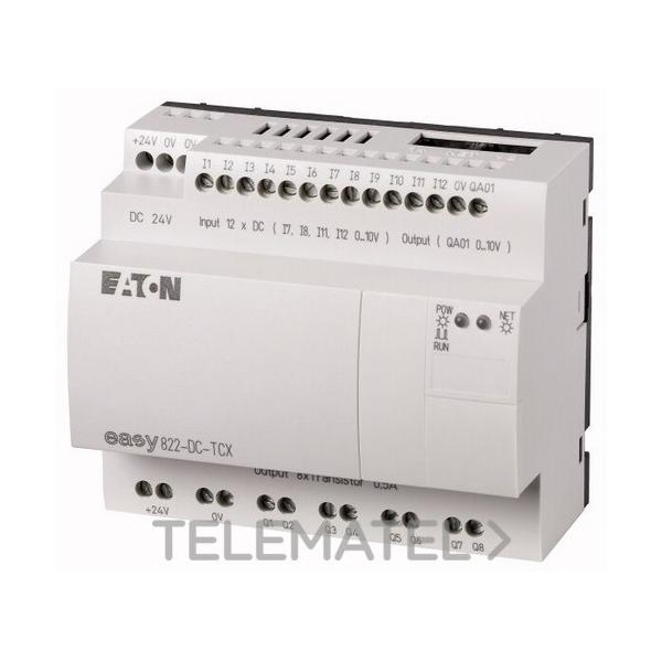 MÓDULO CONTROL EASY822-DC-TCX CON 12 ENTRADAS DIGITALES 24V DC