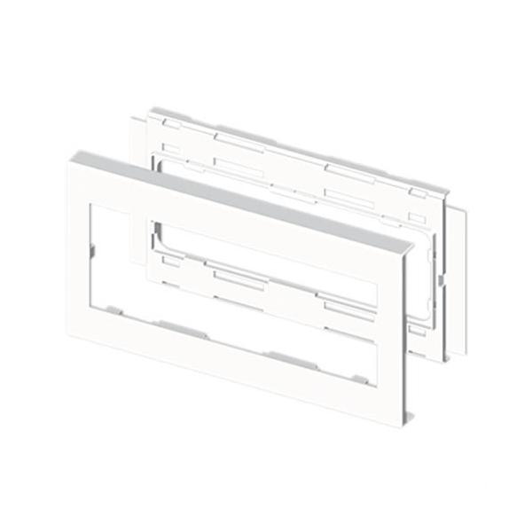 MARCO PARA MECANISMO PVC 130x286mm U24X BLANCO NIEVE