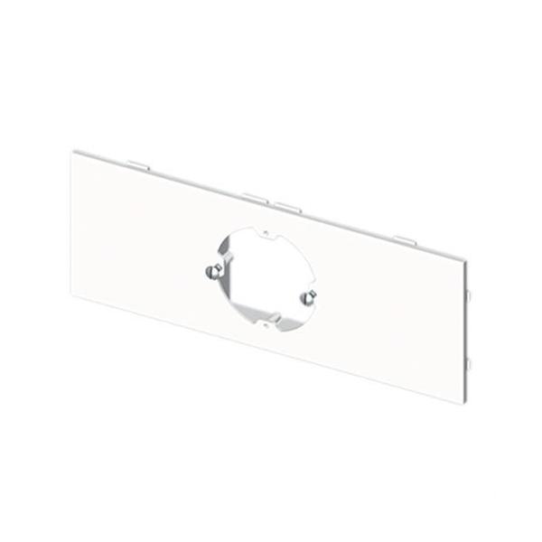 PLACA PARA 1 MECANISMO UNIVERSAL U24X PVC BLANCO NIEVE