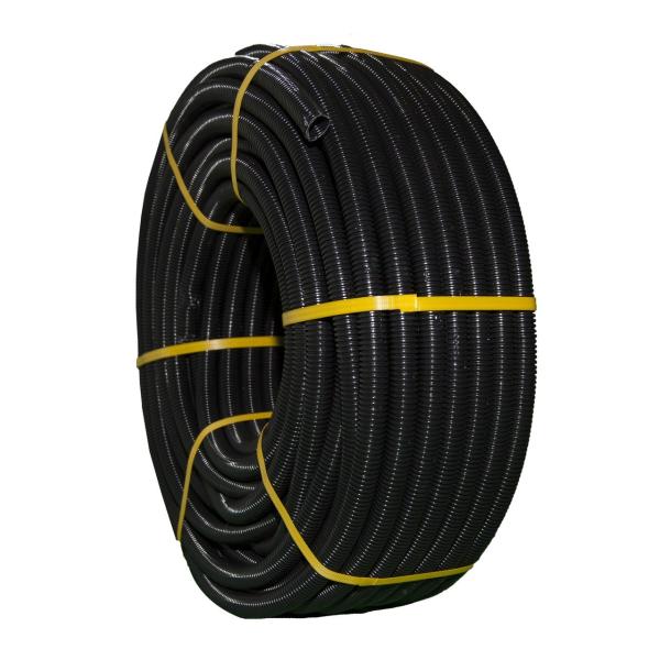 TUBO FLEXIBLE DE PVC CORRUGADO DIMETRO 50 NEGRO