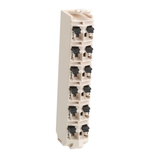 TERMINAL BLOCK 12 PINES 24V DC BLANCO