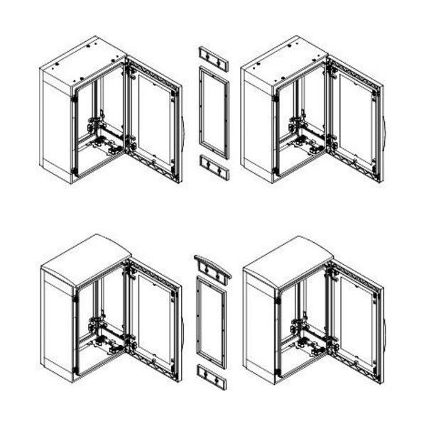 KIT MARCO DE UNIN HORIZONTAL THALASSA PLA PARA ARMARIO 1500x320mm