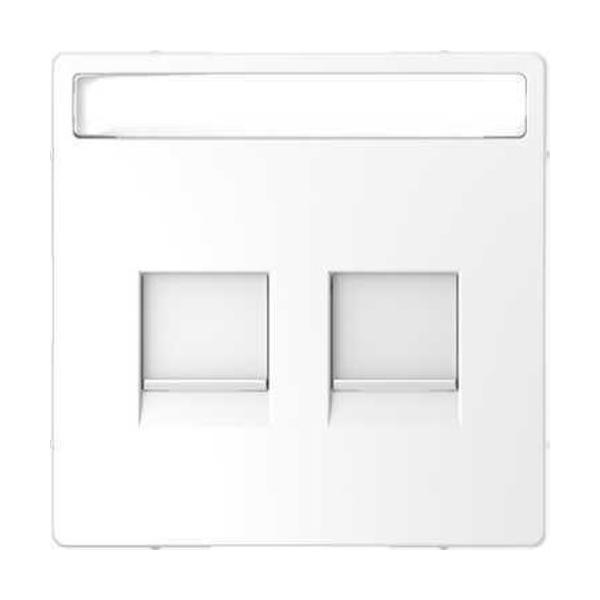 TAPA PARA TOMA DOBLE TIPO RJ45 KEYSTONE BLANCO RTICO D-LIFE