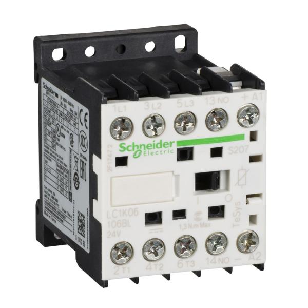 CONTACTOR TESYS K 3P AC-3 440V 6A 1 NA AUXILIAR 24V DC BAJO