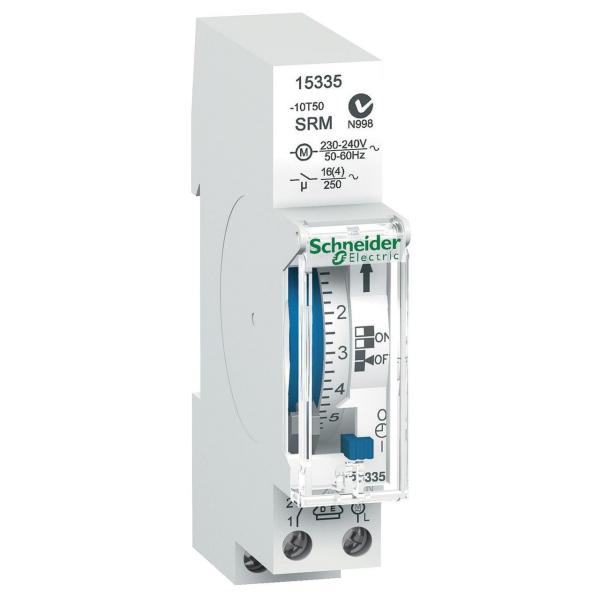 INTERRUPTOR HORARIO ANALGICO IH 24h CON 1 MDULO SRM 1C-16A