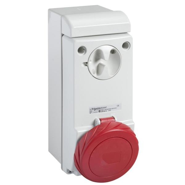 BASE MURAL CON INTERRUPTOR BLOQUEO U 380-415V 3P