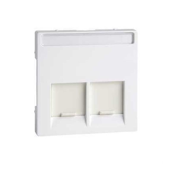 TAPA RJ45 DOBLE ELEGANCE BLANCO ACTIVO