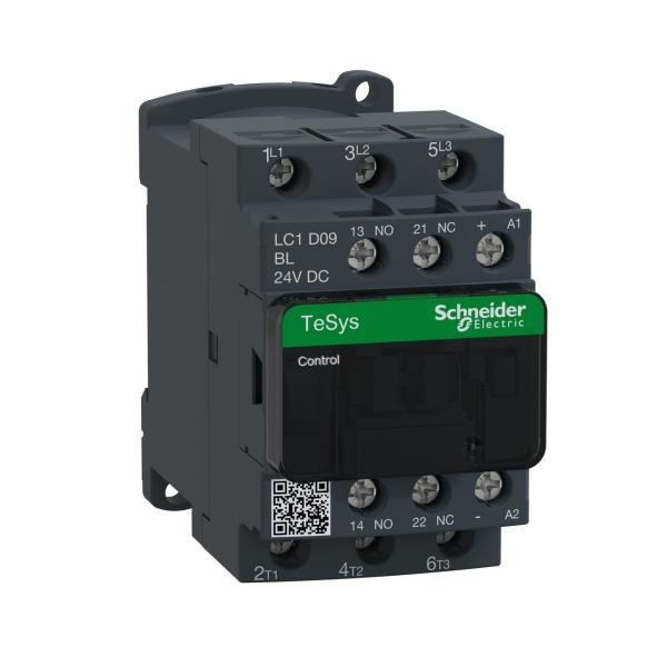 CONTACTOR 9A 1 NA/1 NC 24V BC-AR ANTIPARSITO