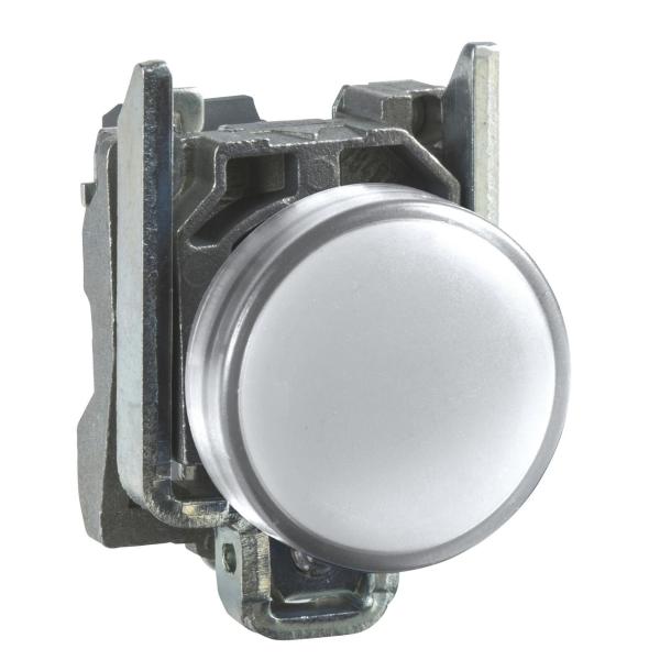 PILOTO LED DIMETRO 22 24V BLANCO EMBELLECEDOR METLICO