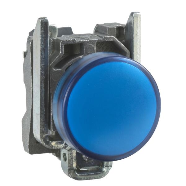 PILOTO LED DIMETRO 22 110-120V AZUL EMBELLECEDOR METLICO