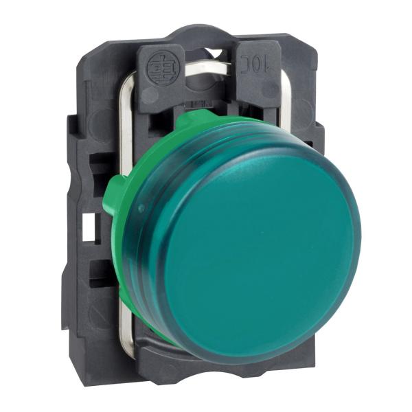 PILOTO LED DIMETRO 22 230-240V VERDE EMBELLECEDOR PLSTICO