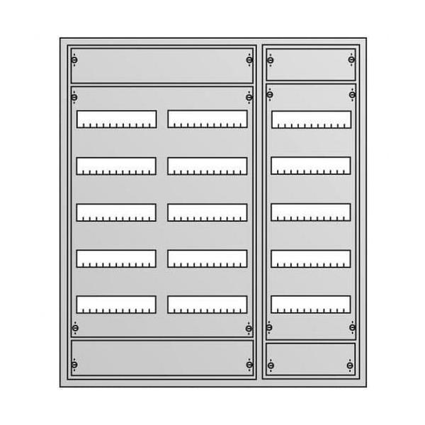 ARMARIO EMPOTRADO U63R5 CON 180 MDULOS (150mm) PUERTA METLICA