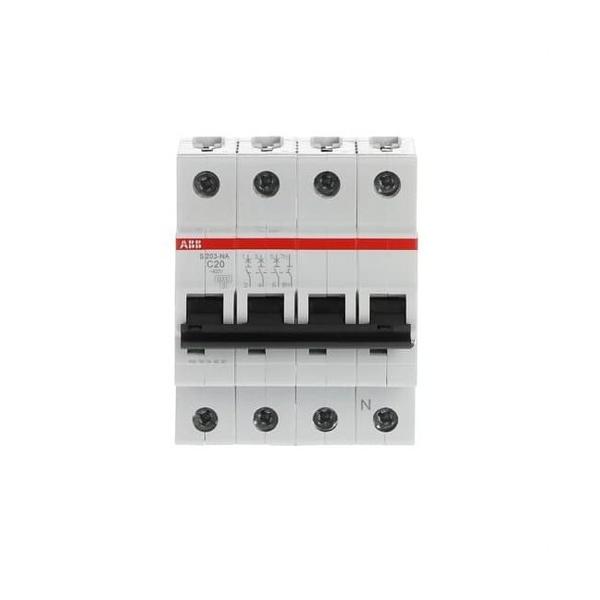 INTERRUPTOR AUTOMTICO S203-C20NA 3P+N 20A C 10kA