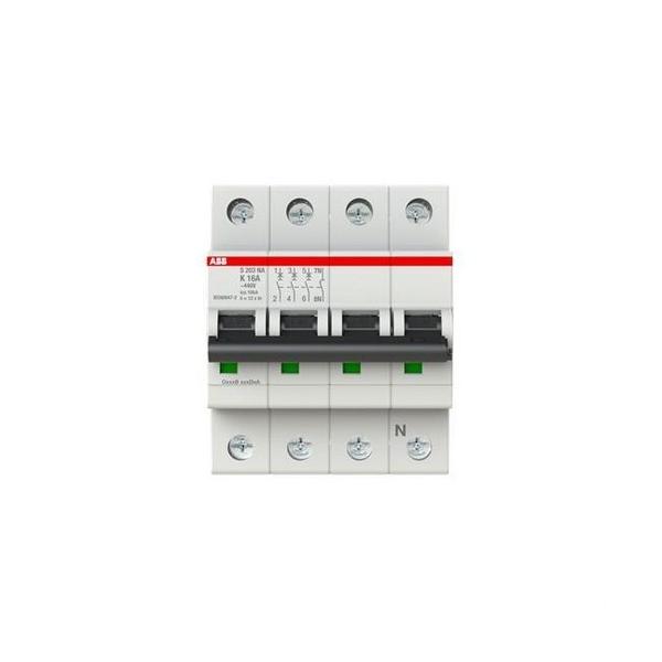 INTERRUPTOR AUTOMTICO S203-K16NA 3P+N 16A K 10kA