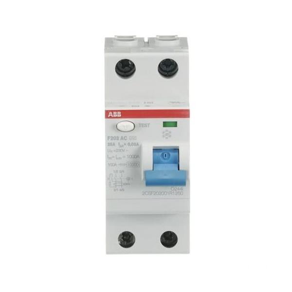 INTERRUPTOR DIFERENCIAL RESIDENCIAL/TERCIARIO F202AC-25/0,03 2P 25A TIPO AC 30mA