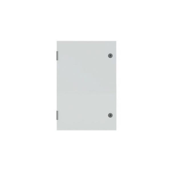 ARMARIO CON PUERTA CIEGA + PLACA TRASERA 600x400x250mm GRIS CLARO RAL 7035