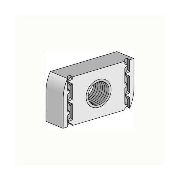 TUERCA-GUA M10 PARA PERFIL GALVANIZADO CALIENTE