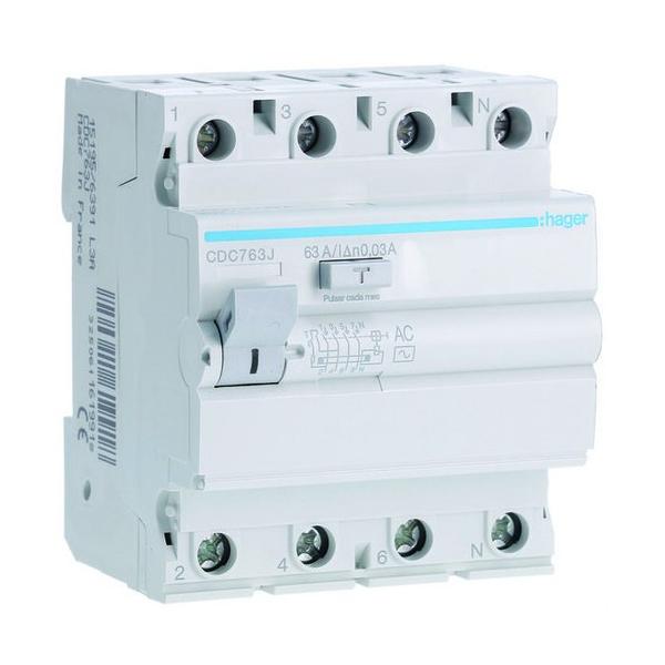 INTERRUPTOR DIFERENCIAL 4P 63A 30mA AC