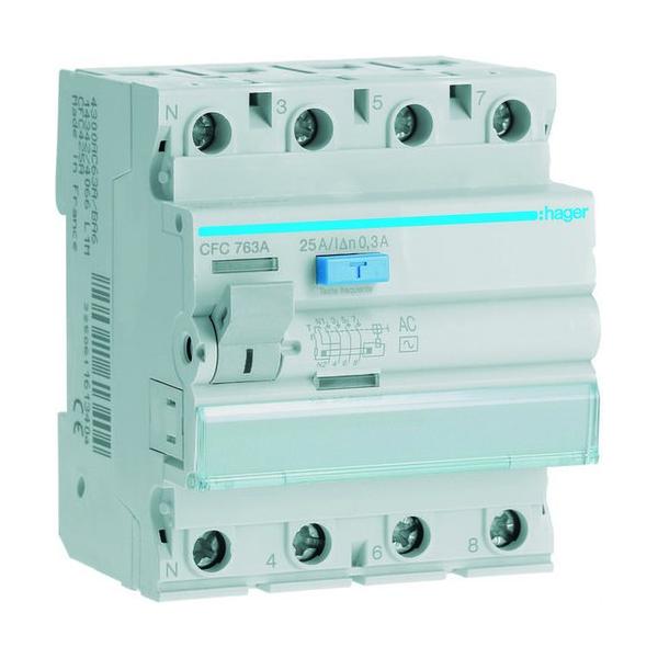 INTERRUPTOR DIFERENCIAL 4P 63A 300mA AC