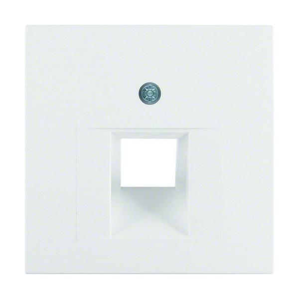 PLACA CENTRAL CON 1 TOMA S1/B1/B3/B7 BLANCO POLAR